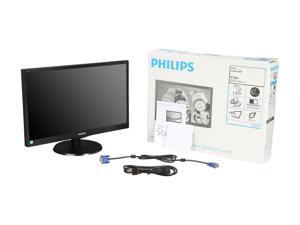 PHILIPS 223V5LSB Black 21.5" 5ms 1920 x 1080 Widescreen LED Backlight LCD Monitor 250 cd/m2 DCR 10,000,000:1 (1000:1) VGA, DVI-D, Vesa mount, Tilt PHILIPS 223V5LSB Black 21.5" 5ms 1920 x 1080 Widescreen LED Backlight LCD Monitor 250 cd/m2 DCR 10,000,000:1 (1000:1) VGA, DVI-D, Vesa mount, Tilt