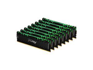 Kingston FURY Renegade RGB 256GB (8 x 32GB) 288-pin DIMM DDR4 3200 MHz CL16 RGB LED Memory (KF432C16RBAK8/256)