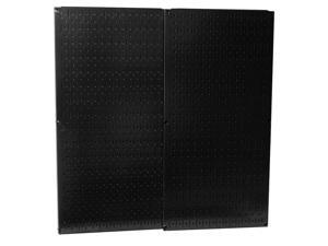 Wall Control Black Metal Pegboard Pack - Two 32in Tall x 16in Wide Pegboard Tool Boards Wall Control Black Metal Pegboard Pack - Two 32in Tall x 16in Wide Pegboard Tool Boards