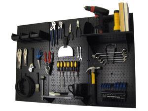 Wall Control 4ft Metal Pegboard Standard Tool Storage Kit - Black Toolboard & Black Accessories Wall Control 4ft Metal Pegboard Standard Tool Storage Kit - Black Toolboard & Black Accessories