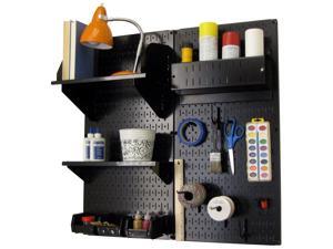 Wall Control Pegboard Hobby Craft Pegboard Organizer Storage Kit with Black Pegboard and Black Accessories Wall Control Pegboard Hobby Craft Pegboard Organizer Storage Kit with Black Pegboard and Black Accessories