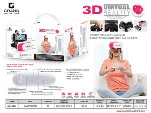3D VR GLASS HEADSET WITH REMOTE - PINK 3D VR GLASS HEADSET WITH REMOTE - PINK