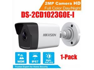 HIKVISION DS-2CD1123G0E-I 2.8mm Fixed Lens Original English Version 2MP 1080P Outdoor Bullet IP Camera Support P2P Hik-Connect APP Upgrade PoE, 1-Pack