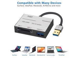 XQD Card Reader, Usb3.0 XQD/SD Card Reader Dual Slot Memory Card Reader with Usb3.0 port Compatible with Sony G/M Series Lexar 2933x/1400x USB Mark XQD Card, Support Windows/Mac OS System XQD Card Reader, Usb3.0 XQD/SD Card Reader Dual Slot Memory Card Reader with Usb3.0 port Compatible with Sony G/M Series Lexar 2933x/1400x USB Mark XQD Card, Support Windows/Mac OS System