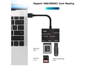 USB 3.0 XQD Card Reader with Usb3.0 port, SD Card Reader, Support Sony G/M Series USB Mark XQD Card, Lexar 2933x/1400x USB Mark XQD Card,SD Card, Compatible with Windows/Mac OS System, Plug and Play USB 3.0 XQD Card Reader with Usb3.0 port, SD Card Reader, Support Sony G/M Series USB Mark XQD Card, Lexar 2933x/1400x USB Mark XQD Card,SD Card, Compatible with Windows/Mac OS System, Plug and Play