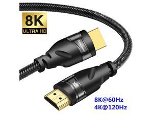 8K HDMI Cable 8K HDMI 21 Cable 100 Real 8K High Speed 48Gbps 8K60Hz 7680P Dolby Vision HDCP 22 444 HDR eARC for Apple TV Roku Netflix Playstation Xbox One X Samsung Sony LG 10ft3m