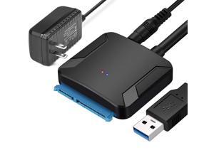 SATA Adapter Cable,Jansicotek USB 3.0 to SATA Hard Drvie Adapter Converter Cable for 2.5" / 3.5" HDD SSD SATA III Drives with 12V 2A Power Adapter, Support UASP SATA Adapter Cable,Jansicotek USB 3.0 to SATA Hard Drvie Adapter Converter Cable for 2.5" / 3.5" HDD SSD SATA III Drives with 12V 2A Power Adapter, Support UASP