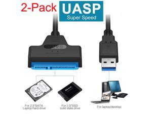 Wanmingtek USB 3.0 to SSD / 2.5-Inch SATA I/II/IIIHard Drive Adapter (Support UASP), 2-Pack Wanmingtek USB 3.0 to SSD / 2.5-Inch SATA I/II/IIIHard Drive Adapter (Support UASP), 2-Pack