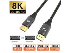 DisplayPort 1.4 Cable M/M DP 8K@60Hz 4K@144 DP1.4 Cable DP Gold 