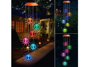 Wind Chimes, Color Changing Solar Wind Chime Outdoor Mobile Waterproof Six Sun LED Solar String Lights Gifts for Home Party Night Garden Hanging Decoration Wind Chimes, Color Changing Solar Wind Chime Outdoor Mobile Waterproof Six Sun LED Solar String Lights Gifts for Home Party Night Garden Hanging Decoration