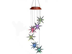 Solar Sea Urchin Wind Chimes, Outdoor Waterproof Mobile Romantic LED Multi Color-Changing Solar Sensor Powered Lights for Home, Yard, Night Garden, Party, Valentines Gift, Festival Decor Solar Sea Urchin Wind Chimes, Outdoor Waterproof Mobile Romantic LED Multi Color-Changing Solar Sensor Powered Lights for Home, Yard, Night Garden, Party, Valentines Gift, Festival Decor