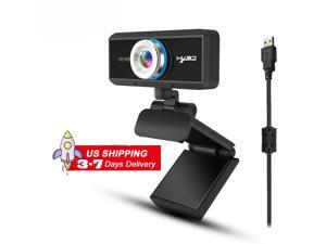 1MP 720P Compatibility Webcam with Microphone -HXSJ S90 Webcam with USB Streaming for Computer Desktop Laptop,90° Wide Angle with Plug and Play for Video Calling/Conferencing/Gaming