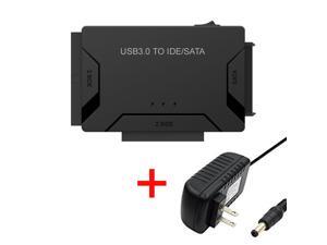 SATA/IDE to USB 3.0 Adapter for 2.5 3.5 SATA IDE Hard Disk Drive Adapter HDD SSD USB Converter with 12V/2A Power Adapter & USB 3.0 Cable Plug & Play Support Up To 6TB Drives SATA/IDE to USB 3.0 Adapter for 2.5 3.5 SATA IDE Hard Disk Drive Adapter HDD SSD USB Converter with 12V/2A Power Adapter & USB 3.0 Cable Plug & Play Support Up To 6TB Drives