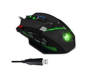 Zelotes C-12 4000 DPI High-Precision Programmable Laser Gaming Mouse for PC, MMO FPS, 6 Side Buttons, 12 Programmable User Buttons, rgb LED Lighting (Black) Zelotes C-12 4000 DPI High-Precision Programmable Laser Gaming Mouse for PC, MMO FPS, 6 Side Buttons, 12 Programmable User Buttons, rgb LED Lighting (Black)