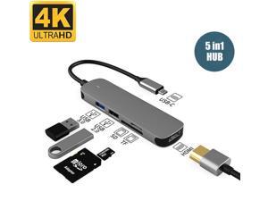 USB C Hub 5 in 1 Type-C Hub, USB C Multi-Port Adapter, with HDMI/USB2.0/USB3.0/TF/SD Interface, USB C Hub Suitable for MacBook Pro, iPad Pro, and More Type C Devices USB C Hub 5 in 1 Type-C Hub, USB C Multi-Port Adapter, with HDMI/USB2.0/USB3.0/TF/SD Interface, USB C Hub Suitable for MacBook Pro, iPad Pro, and More Type C Devices