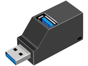 USB C Hub Tainston 3-Port USB3.0 to USB 3.0+2USB2.0 Ultra Slim Data Hub for USB Devices-Black