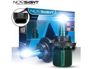 NOVSIGHT Ultra H13 HI/LO LED Bulbs, Prime Seoul-CSP Y19 LED, 10000lm, High Lumens LED Conversion Kit, Halogen Headlight bulbs Foglight Replacement, Canbus Ready, 6500K Cool White, 2 Years Warranty