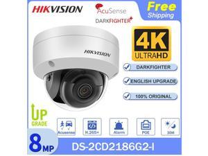 2022 Hikvision DS-2CD2CD2186G2-I Mini IP Camera 8MP 4K WDR 2.8mm Fixed Dome Network Camera POE Outdoor Replace DS-2CD2042WD-I H.265+