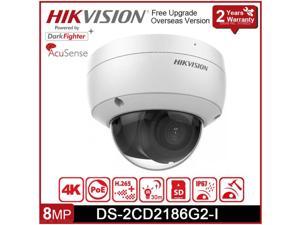 Original Hikvision English DS-2CD2CD2186G2-I 8MP 4K WDR 2.8mm Fixed Dome Network Camera Upgradeable,Replace DS-2CD2186G0-I
