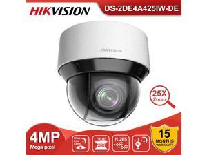 Hikvision 4-Inch PTZ POE Camera DS-2DE4A425IW-DE Powered by DarkFighter PTZ 25X Zoom 4.8-120mm Lens 4MP IP Camera H265+ POE CCTV Outdoor Video Network PTZ Speed Dome Camera