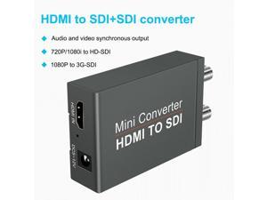 HDMI to SDI Converter 3G/HD/SD-SDI and Support SD/HD/3G-SDI 1080P HDMI for Cameras SDI Monitor HDTV