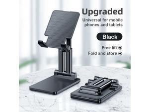 Cell Phone Stand Foldable Phone Holder Angle Height Adjustable Phone Stand for Desk Compatible with and More 4713 inch Devices iPhone 131211 Pro Max Samsung Galaxy S10987 S21 Ultra Black