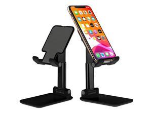 Desktop Foldable Phone HolderUpgraded T9 Angle Height Adjustable Phone Stand for Desk Compatible with and More 47129 inch Devices iPhone 131211 Pro Max Samsung Galaxy S10 S21 Ultra Black