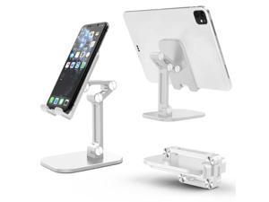 Cell Phone Stand for DeskAngle Height Adjustable Cell Phone Holder on Home and Office Phone Stand Cradle Compatible with 4129 Inches iPhone X Xs 12 13 Pro Max XR SEiPadKindleTablet White