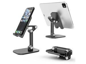 Cell Phone Stand for DeskAngle Height Adjustable Cell Phone Holder on Home and Office Phone Stand Cradle Compatible with 4129 Inches iPhone X Xs 12 13 Pro Max XR SEiPadKindleTablet Black