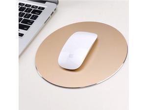Jansicotek Computer Game Mouse Pad 8.66"Round Smooth Gaming Aluminium Mouse Pad Fast and Accurate Control with Non-slip Rubber Base for PC Computer Laptop