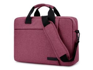 Jansicotek BW224 Laptop Bag 14.6 Inch, Stylish Fabric Laptop Messenger Shoulder Bag Case Briefcase for 14 - 14.6 Inch Laptop / Notebook / MacBook / Ultrabook / Chromebook Computers (Red)