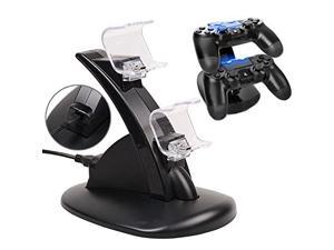 Jansicotek Dual PS4PS4 SlimPS4 Pro Gaming Controller LED Charging Stand USB Charger Dock Station Cradle For Sony Playstation 4 PS4  PS4 Slim PS4 Pro