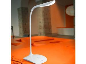 Jansicotek Led Desk Lamp For Reading Folding Led Table Lamp Three Levels Brightness Switch Dimmer Clip Rechargeable Desktops Lamp