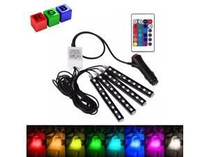 Wanmingtek 4in 1 RGB Car Interior Floor Decoration Atmosphere Colorful Neon Light Lamp 36 LED with Wireless Remote Control Wanmingtek 4in 1 RGB Car Interior Floor Decoration Atmosphere Colorful Neon Light Lamp 36 LED with Wireless Remote Control