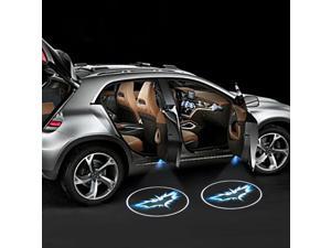 Jansicotek Car Door Projector Lights 2 Pcs Wireless Led Car Lights With Magnet Sensor Auto Courtesy Welcome Logo Shadow Lamp Battery Operated 6AAA included(Batman)