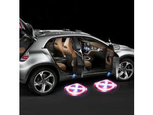 Jansicotek Car Door Projector Lights 2 Pcs Wireless Led Car Lights With Magnet Sensor Auto Courtesy Welcome Logo Shadow Lamp Battery Operated 6AAA included(Captain America)