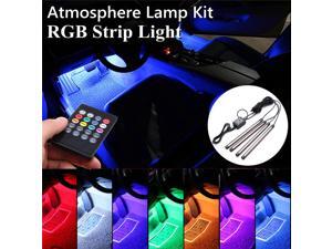 Wanmingtek Automotive LED Interior Lights,4Pcs 48LEDs Lights DC12V Car Multi-color Music RGB LED Interior Lighting, Car Decorative Lights, With Sound-activated, Remote Controller Wanmingtek Automotive LED Interior Lights,4Pcs 48LEDs Lights DC12V Car Multi-color Music RGB LED Interior Lighting, Car Decorative Lights, With Sound-activated, Remote Controller