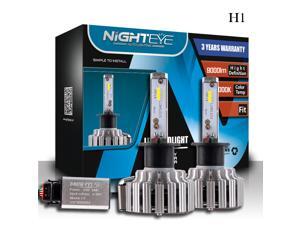 NIGHTEYE H1 Car LED Headlight Bulbs, Nighteye A333 T1 80W 9000LM 6000K Cool White IP68 Waterproof CSP LED Chip Automotive Light Bulbs All-in-one Conversion Kit - 3 Year Warranty NIGHTEYE H1 Car LED Headlight Bulbs, Nighteye A333 T1 80W 9000LM 6000K Cool White IP68 Waterproof CSP LED Chip Automotive Light Bulbs All-in-one Conversion Kit - 3 Year Warranty