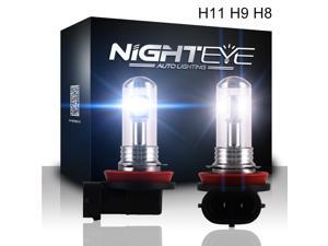 NIGHTEYE Super Bright H11 / H8 / H9 LED White Color LG Chips 80W Car Lights Bulbs for DRL or Fog Lamp Plug-n-Play(pack of 2) NIGHTEYE Super Bright H11 / H8 / H9 LED White Color LG Chips 80W Car Lights Bulbs for DRL or Fog Lamp Plug-n-Play(pack of 2)