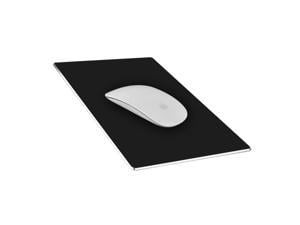 Jansicotek Mouse Pad Rectangle Aluminum Alloy Gaming Mouse Pads Non-Slip PU Base Micro Sand Blasting Aluminum Surface Nice Smooth Top Sleek and Very Easy to Clean for Computer Laptop,8.66"x7.08"x0.08"