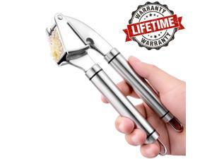 Wanmingtek Garlic Press -Stainless Steel Silver Solid Kitchen Gadget Cook Tool Garlic Mincer/Chopper Wanmingtek Garlic Press -Stainless Steel Silver Solid Kitchen Gadget Cook Tool Garlic Mincer/Chopper