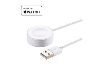 Jansicotek Apple Watch Charger iWatch Charger Charging Cable Magnetic Wireless Portable Charger Pad 33 ft10m Charging Cable Cord for Apple Watch Series 3 2 All 38mm 42mm iWatch