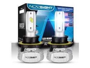 Novsight Led Headlight Bulb Conversion Kit-H13(9008) Hi/Lo, Extremely Bright 50W 10,000lm 6500k cool white, 2 Yr Warranty