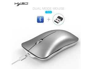 HXSJ Wireless Gaming Mouse, Unique Silent Click, Bluetooth + 2.4 G wireless Mice, 1600DPI for PC Computer Laptop Office - White HXSJ Wireless Gaming Mouse, Unique Silent Click, Bluetooth + 2.4 G wireless Mice, 1600DPI for PC Computer Laptop Office - White
