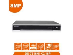Origianl Hikvision English Version NVR DS-7616NI-K2/16P Embedded 4K POE Network Video Recorder
