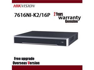 Origianl Hikvision English Version  DS-7616NI-K2/16P 8MP H.265 NVR 16CH Network Video Recorder with POE Ports NVR Network Digital Video Recorder