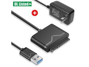 Jansicotek SATA to USB 3.0, SATA III Hard Drive Adapter Converter for 3.5/2.5 Inch HDD/SSD with 12V/2A Power Adapter (UT-3112) Jansicotek SATA to USB 3.0, SATA III Hard Drive Adapter Converter for 3.5/2.5 Inch HDD/SSD with 12V/2A Power Adapter (UT-3112)
