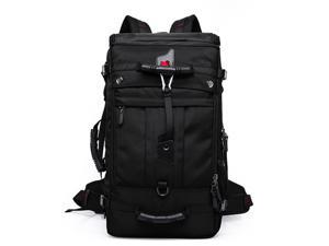 KAKA Hiking Backpack 40L - Hiking & Travel Carry-On Backpack- for Hiking, Traveling & Camping Fits 17 Inch Laptop Comfort Pack for Women & Men - KAKA2070-40L - Black