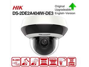 Hikvision 4MP PTZ POE IP Camera DS-2DE2A404IW-DE3, Pan/Tilt/2.8mm~12mm 4X Optical Zoom, 4MP (2560x1440),Night Vision 20m,SD Card Recording,Outdoor/Home Audio Input Output,IP66 and IK10, H.265+, 1-Pcs