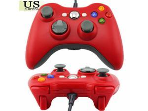 Red USB Wired Controller For PC & Microsoft Xbox 360 Remote Gamepad us Shipping